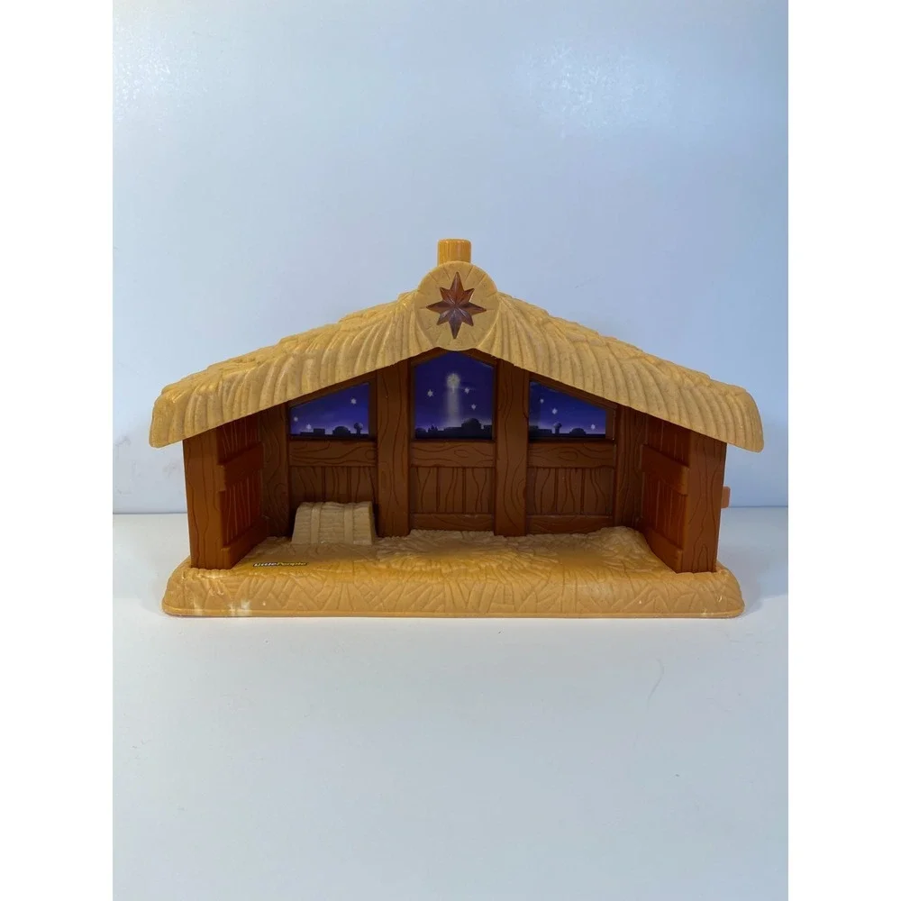 Fisher Price Little People Christmas Story Nativity Set & 10 Figures Flawed